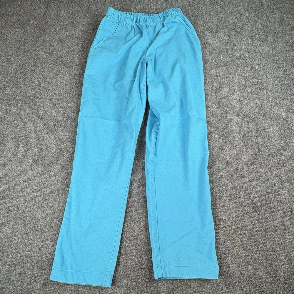 VTG Y2K American Sweetheart Pants Women's PS Blue Pull-On Elastic Waist Straight